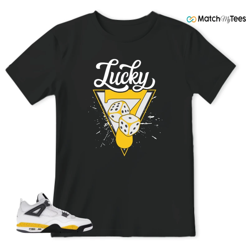 NIKE AIR JORDAN 4 RARE AIR TOUR YELLOW SNEAKER Matching Tees t-shirt