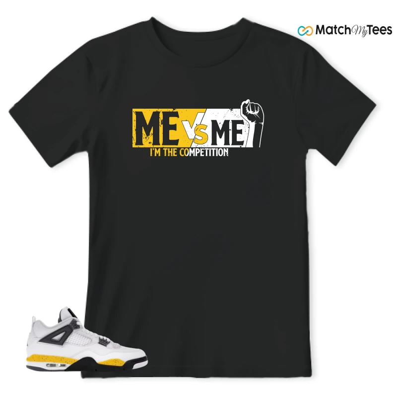 NIKE AIR JORDAN 4 RARE AIR TOUR YELLOW SNEAKER Matching Tees t-shirt