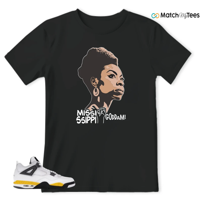 NIKE AIR JORDAN 4 RARE AIR TOUR YELLOW SNEAKER Matching Tees t-shirt