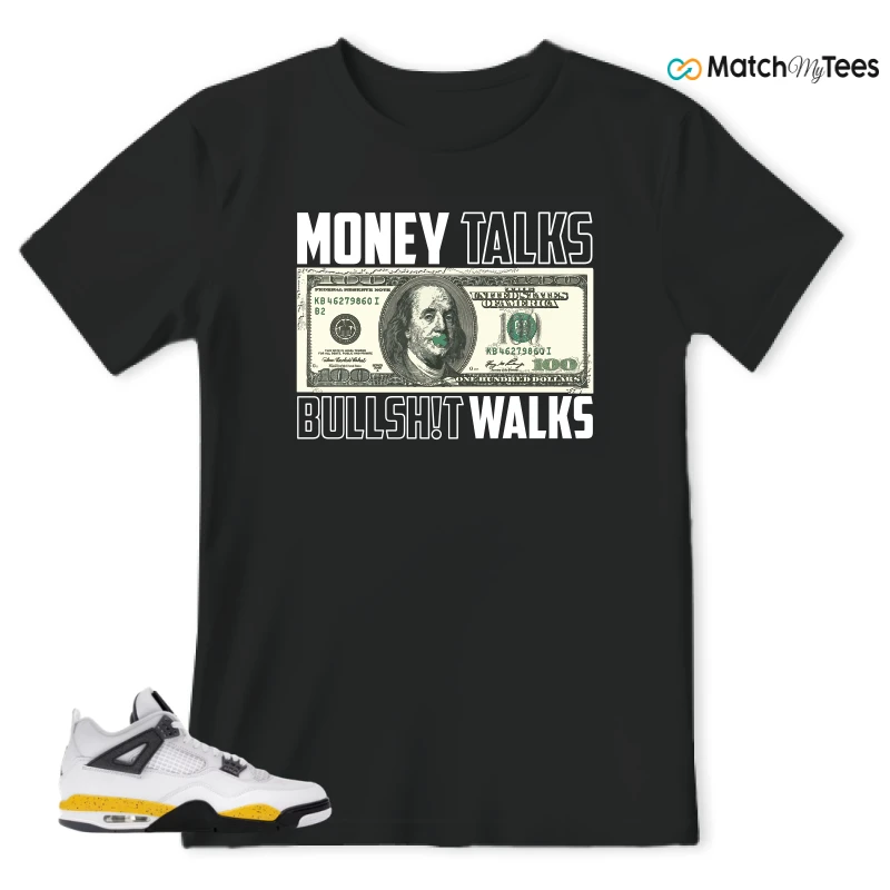 NIKE AIR JORDAN 4 RARE AIR TOUR YELLOW SNEAKER Matching Tees t-shirt
