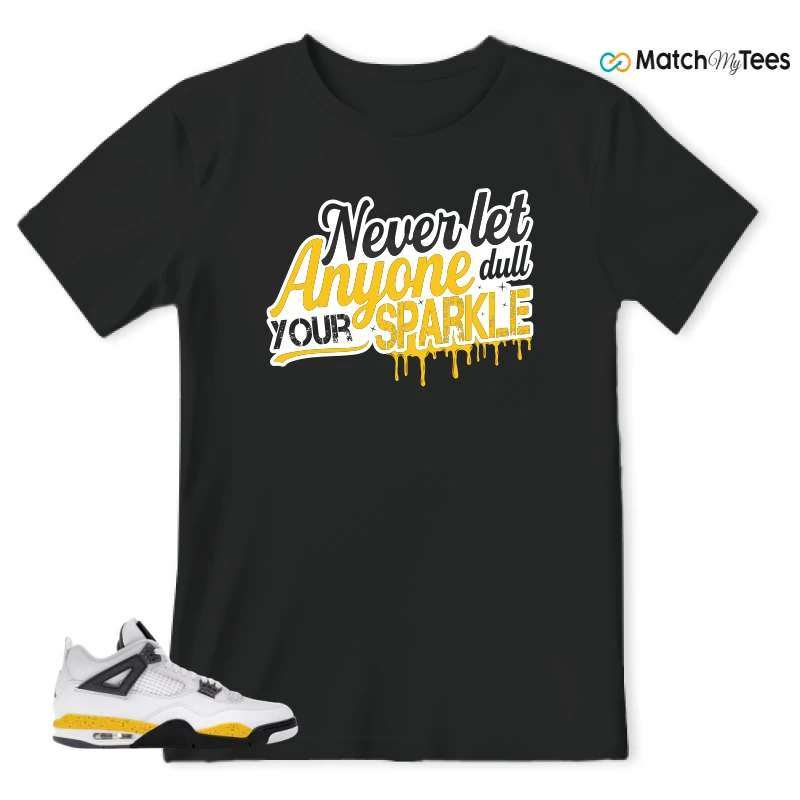 NIKE AIR JORDAN 4 RARE AIR TOUR YELLOW SNEAKER Matching Tees t-shirt