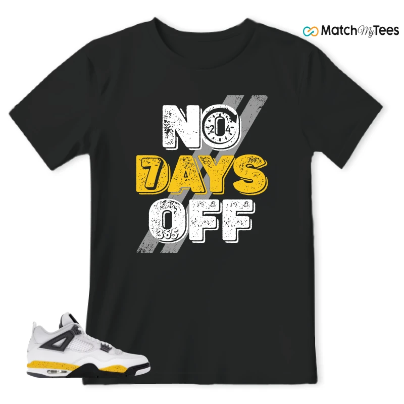 NIKE AIR JORDAN 4 RARE AIR TOUR YELLOW SNEAKER Matching Tees t-shirt