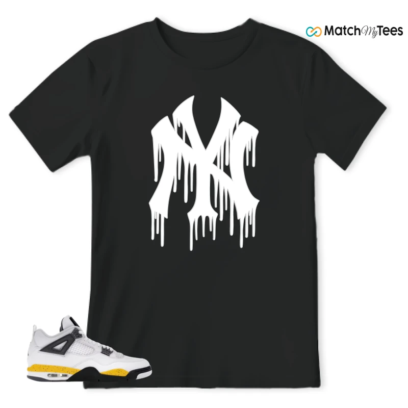 NIKE AIR JORDAN 4 RARE AIR TOUR YELLOW SNEAKER Matching Tees t-shirt