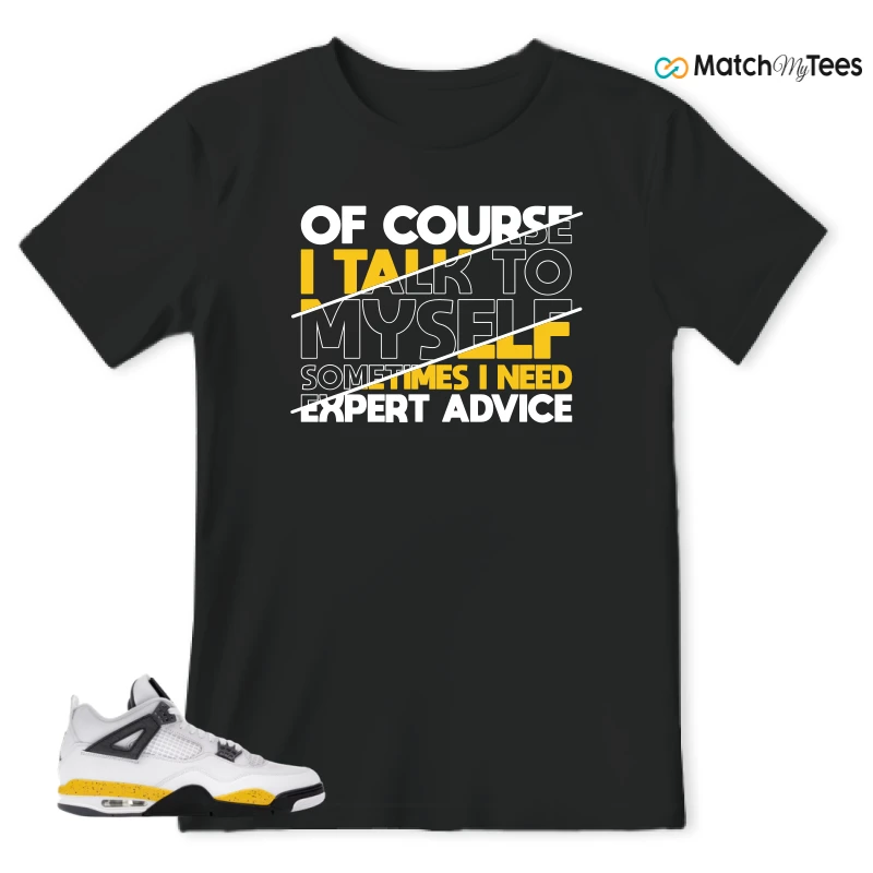 NIKE AIR JORDAN 4 RARE AIR TOUR YELLOW SNEAKER Matching Tees t-shirt