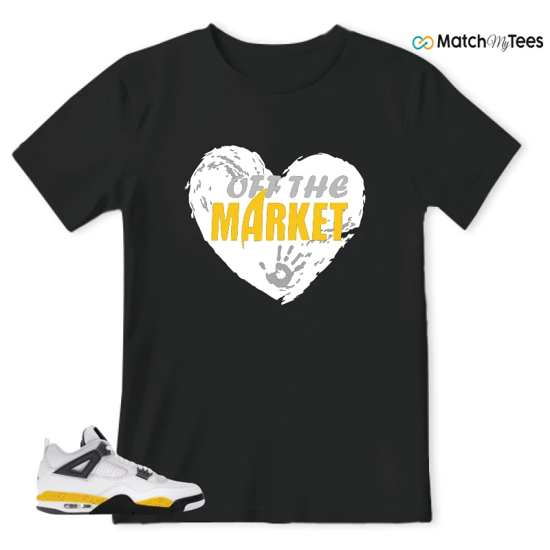 NIKE AIR JORDAN 4 RARE AIR TOUR YELLOW SNEAKER Matching Tees t-shirt