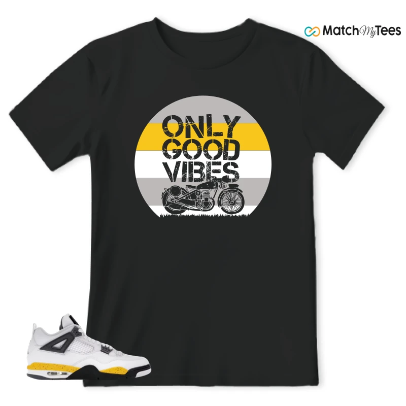 NIKE AIR JORDAN 4 RARE AIR TOUR YELLOW SNEAKER Matching Tees t-shirt
