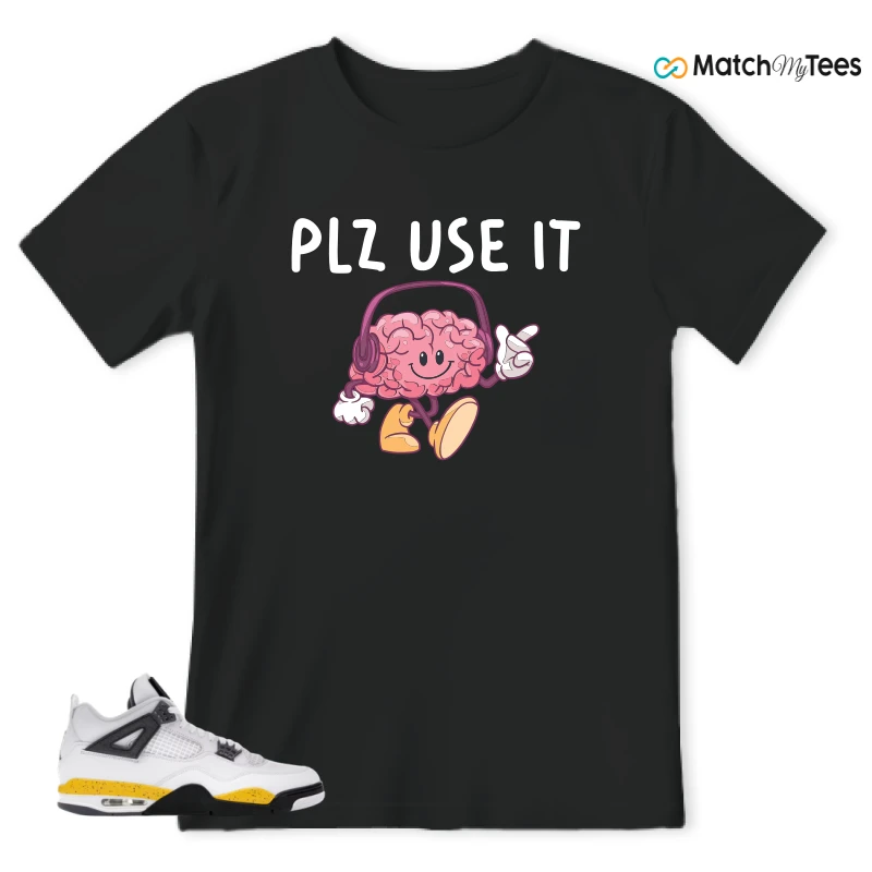 NIKE AIR JORDAN 4 RARE AIR TOUR YELLOW SNEAKER Matching Tees t-shirt