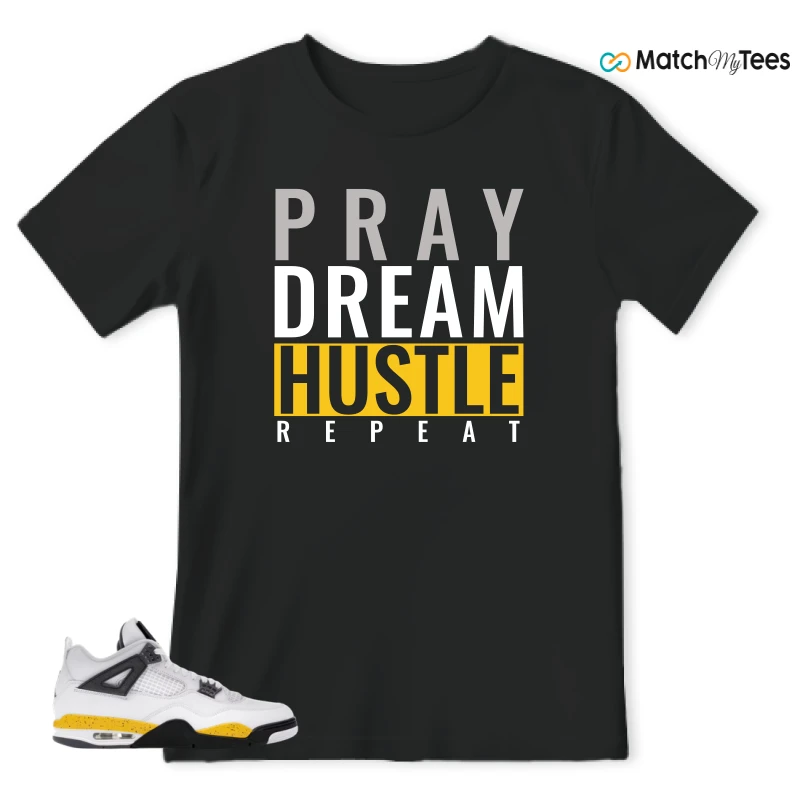 NIKE AIR JORDAN 4 RARE AIR TOUR YELLOW SNEAKER Matching Tees t-shirt