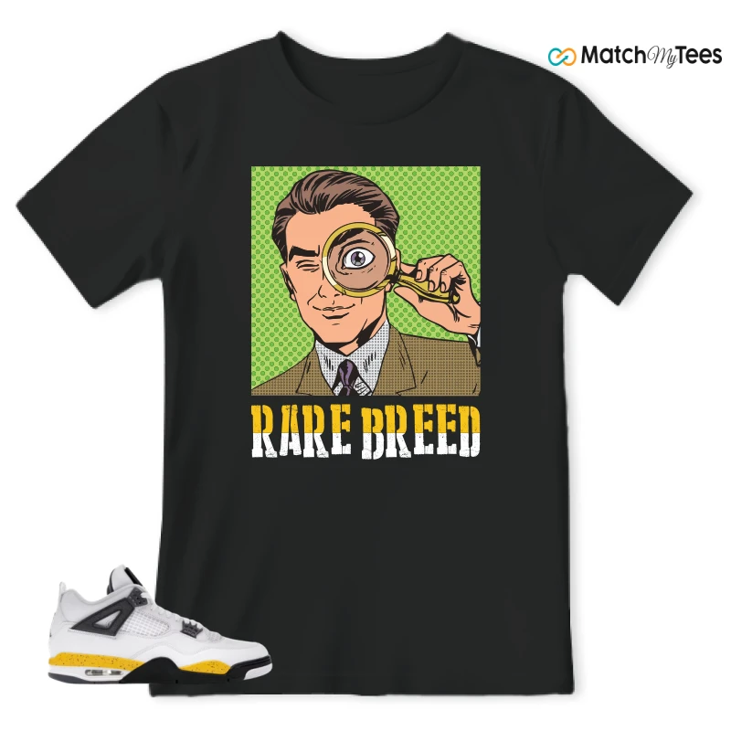 NIKE AIR JORDAN 4 RARE AIR TOUR YELLOW SNEAKER Matching Tees t-shirt