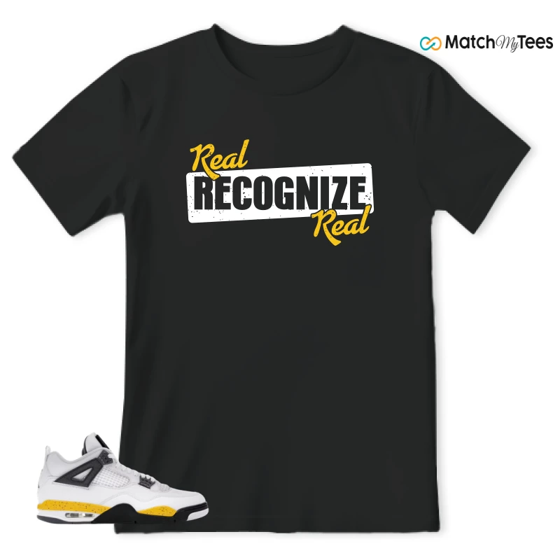 NIKE AIR JORDAN 4 RARE AIR TOUR YELLOW SNEAKER Matching Tees t-shirt