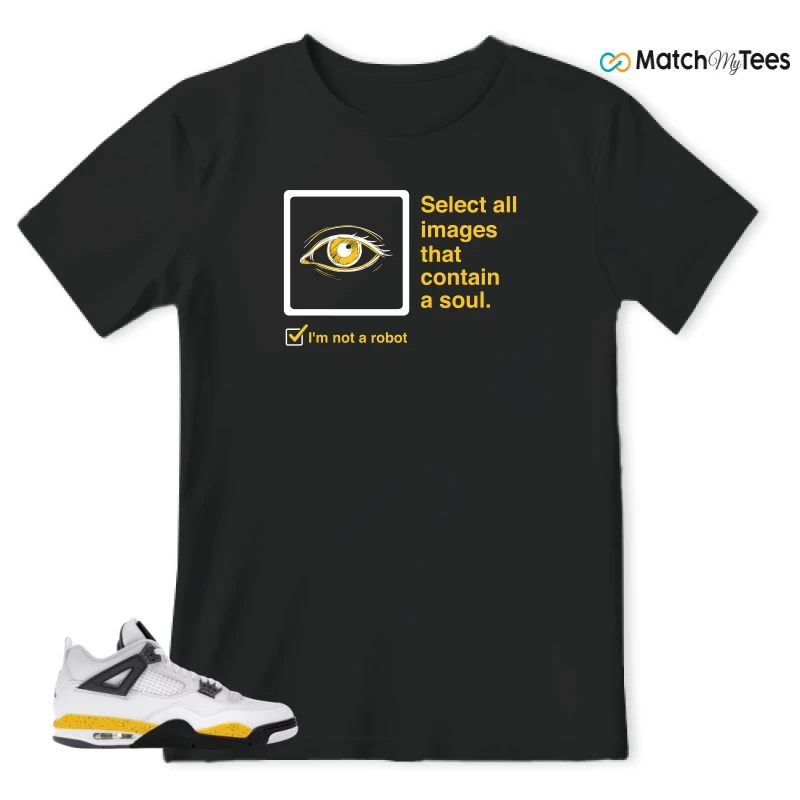 NIKE AIR JORDAN 4 RARE AIR TOUR YELLOW SNEAKER Matching Tees t-shirt
