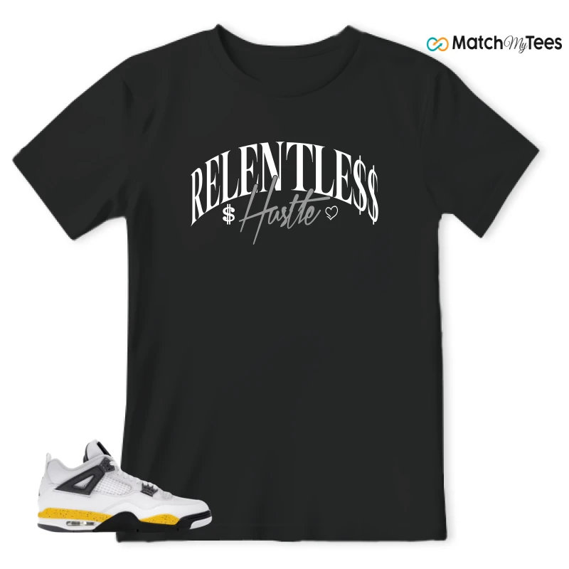NIKE AIR JORDAN 4 RARE AIR TOUR YELLOW SNEAKER Matching Tees t-shirt