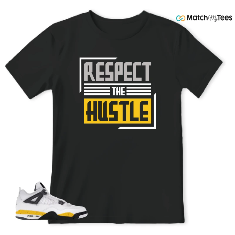 NIKE AIR JORDAN 4 RARE AIR TOUR YELLOW SNEAKER Matching Tees t-shirt