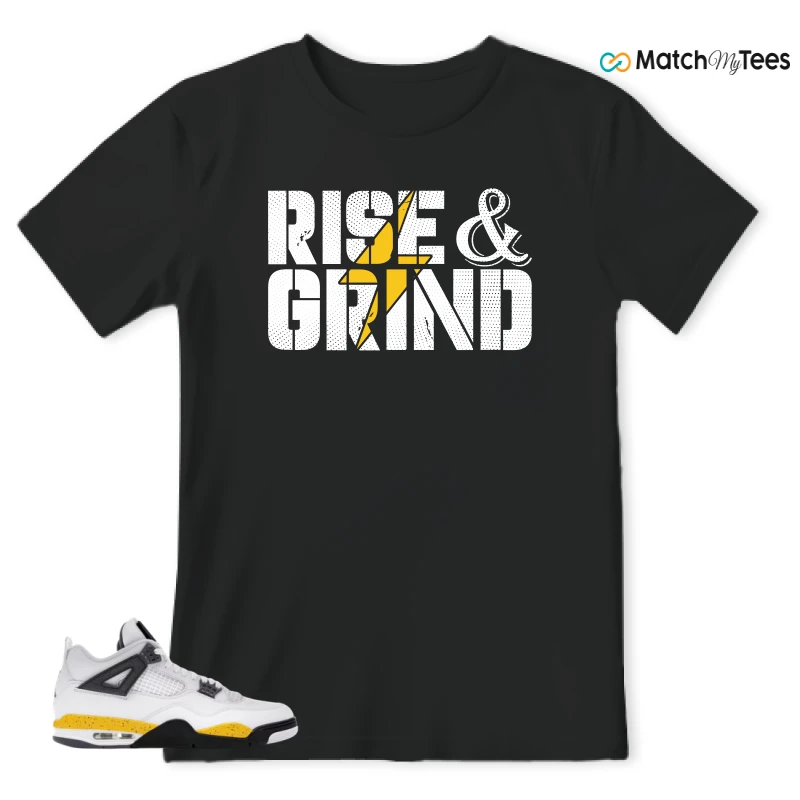 NIKE AIR JORDAN 4 RARE AIR TOUR YELLOW SNEAKER Matching Tees t-shirt