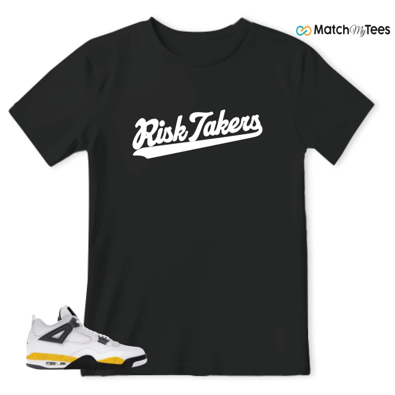 NIKE AIR JORDAN 4 RARE AIR TOUR YELLOW SNEAKER Matching Tees t-shirt