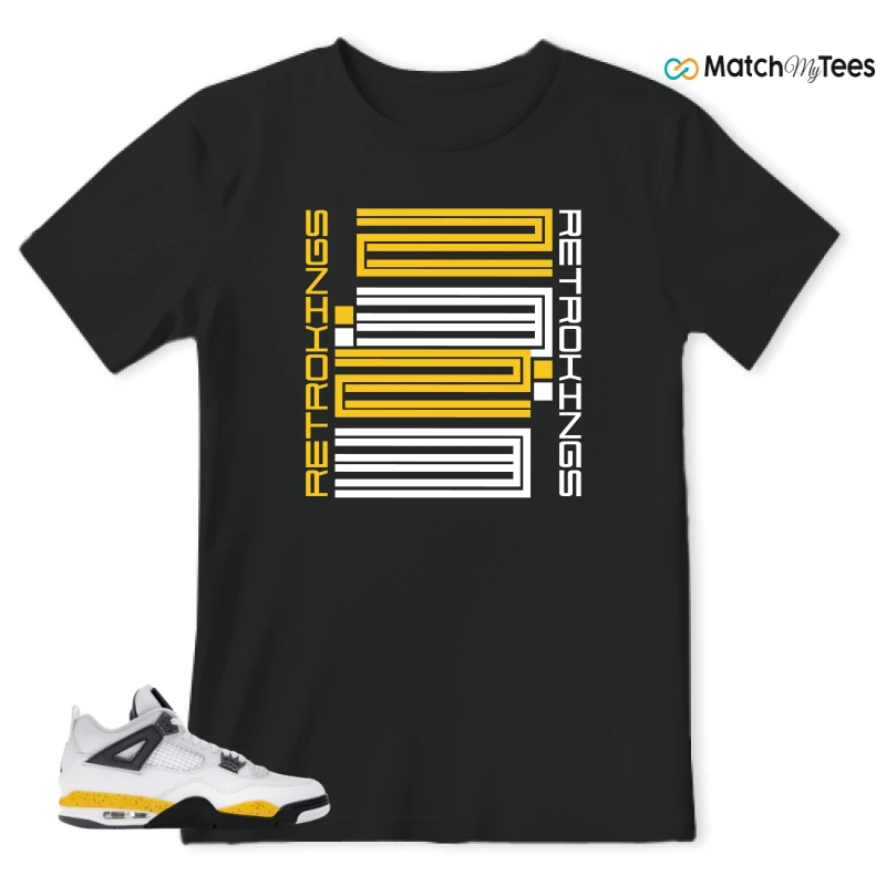 NIKE AIR JORDAN 4 RARE AIR TOUR YELLOW SNEAKER Matching Tees t-shirt