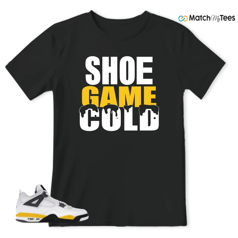 NIKE AIR JORDAN 4 RARE AIR TOUR YELLOW SNEAKER Matching Tees t-shirt
