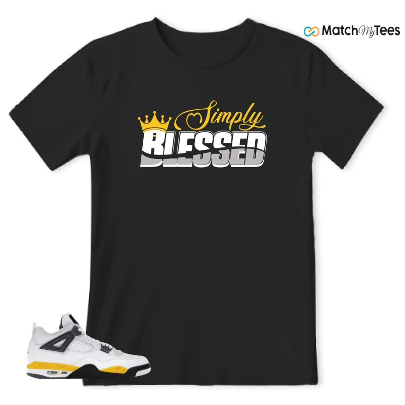 NIKE AIR JORDAN 4 RARE AIR TOUR YELLOW SNEAKER Matching Tees t-shirt