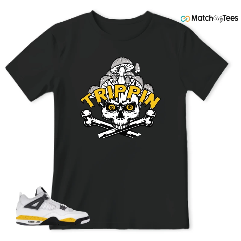 NIKE AIR JORDAN 4 RARE AIR TOUR YELLOW SNEAKER Matching Tees t-shirt