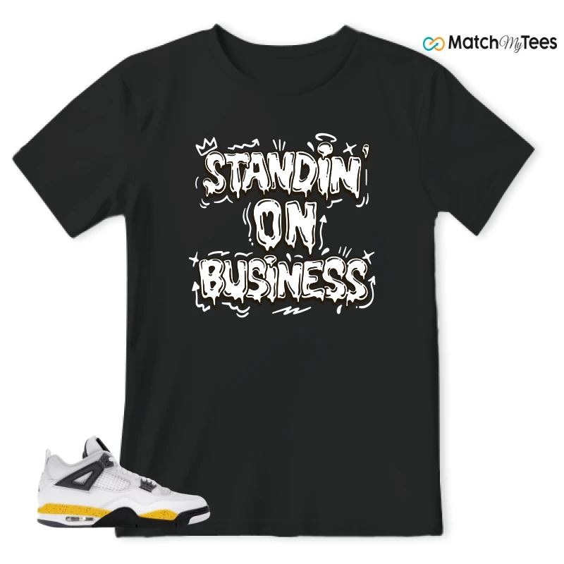 NIKE AIR JORDAN 4 RARE AIR TOUR YELLOW SNEAKER Matching Tees t-shirt