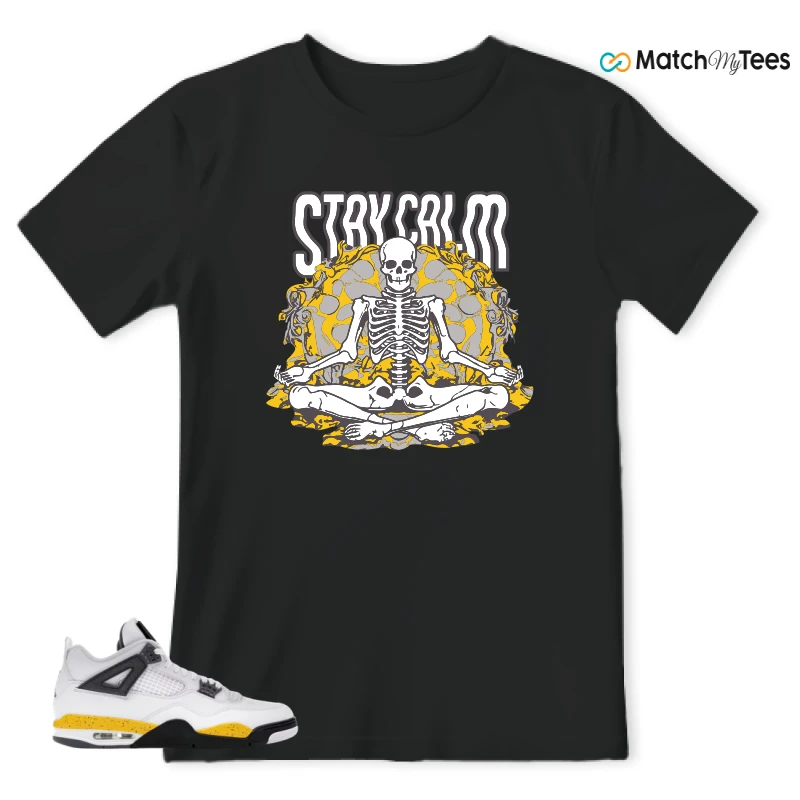 NIKE AIR JORDAN 4 RARE AIR TOUR YELLOW SNEAKER Matching Tees t-shirt