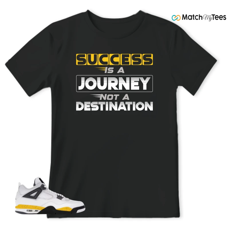 NIKE AIR JORDAN 4 RARE AIR TOUR YELLOW SNEAKER Matching Tees t-shirt
