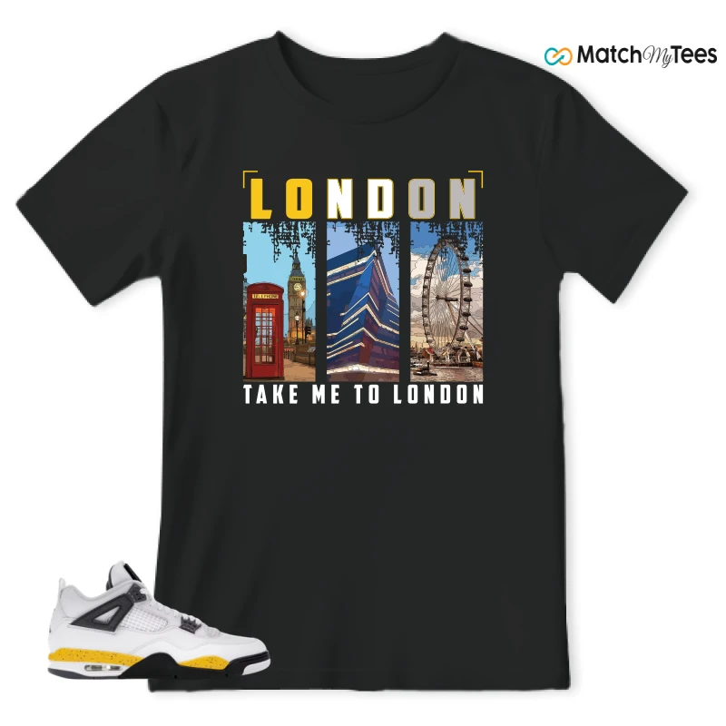 NIKE AIR JORDAN 4 RARE AIR TOUR YELLOW SNEAKER Matching Tees t-shirt