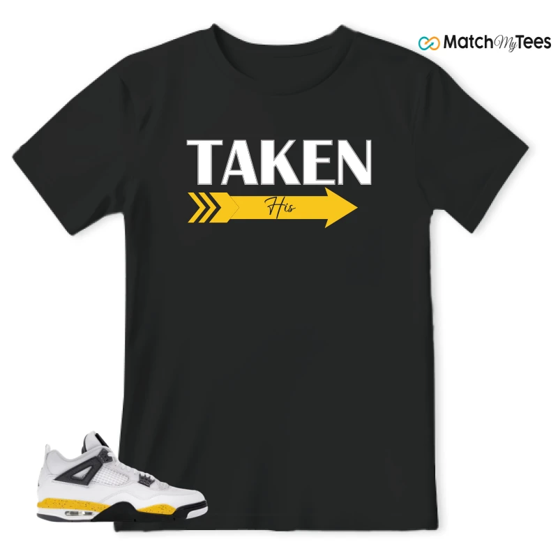 NIKE AIR JORDAN 4 RARE AIR TOUR YELLOW SNEAKER Matching Tees t-shirt