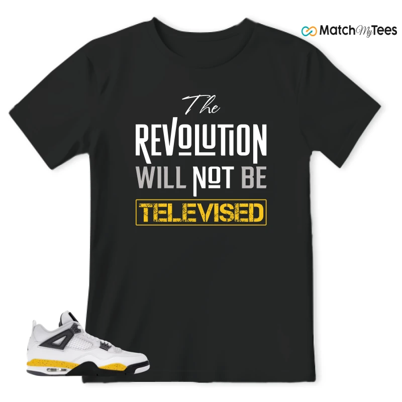 NIKE AIR JORDAN 4 RARE AIR TOUR YELLOW SNEAKER Matching Tees t-shirt