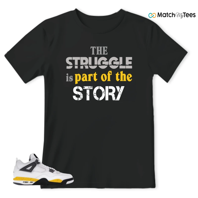NIKE AIR JORDAN 4 RARE AIR TOUR YELLOW SNEAKER Matching Tees t-shirt