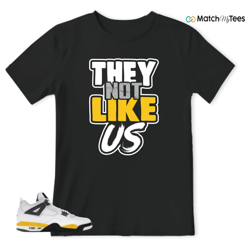 NIKE AIR JORDAN 4 RARE AIR TOUR YELLOW SNEAKER Matching Tees t-shirt