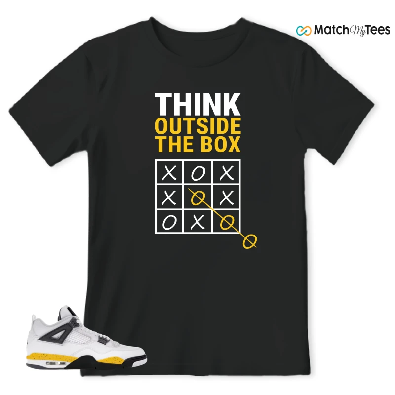 NIKE AIR JORDAN 4 RARE AIR TOUR YELLOW SNEAKER Matching Tees t-shirt