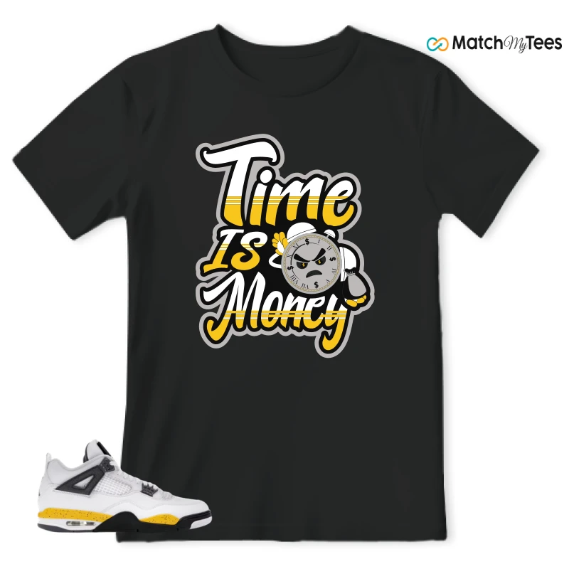 NIKE AIR JORDAN 4 RARE AIR TOUR YELLOW SNEAKER Matching Tees t-shirt