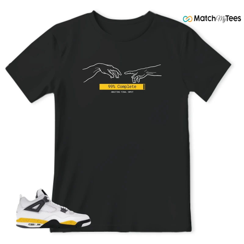 NIKE AIR JORDAN 4 RARE AIR TOUR YELLOW SNEAKER Matching Tees t-shirt