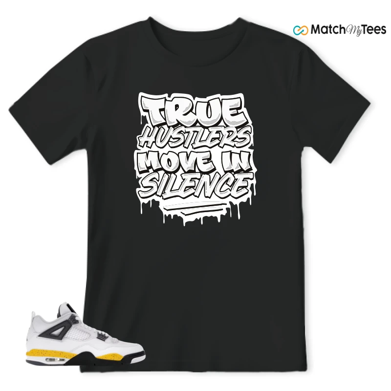 NIKE AIR JORDAN 4 RARE AIR TOUR YELLOW SNEAKER Matching Tees t-shirt