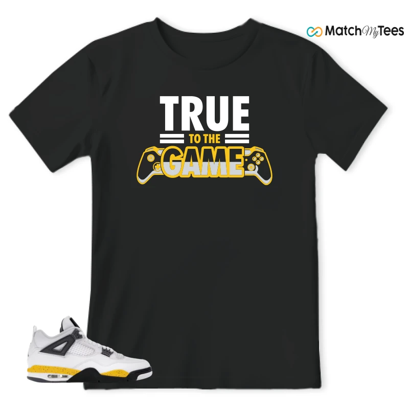 NIKE AIR JORDAN 4 RARE AIR TOUR YELLOW SNEAKER Matching Tees t-shirt