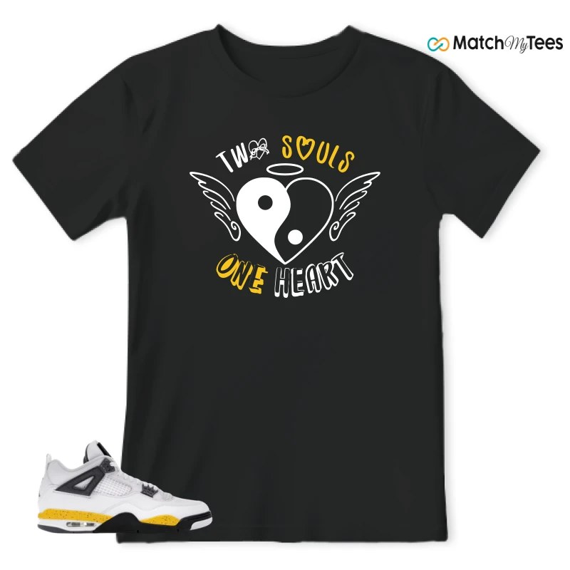 NIKE AIR JORDAN 4 RARE AIR TOUR YELLOW SNEAKER Matching Tees t-shirt