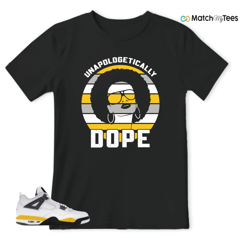 NIKE AIR JORDAN 4 RARE AIR TOUR YELLOW SNEAKER Matching Tees t-shirt