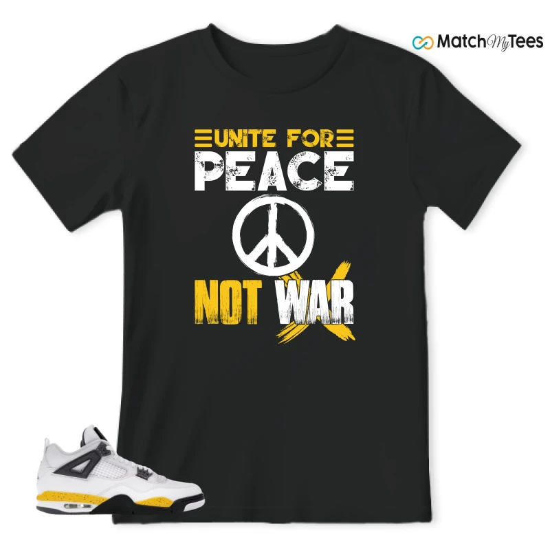 NIKE AIR JORDAN 4 RARE AIR TOUR YELLOW SNEAKER Matching Tees t-shirt