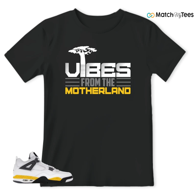 NIKE AIR JORDAN 4 RARE AIR TOUR YELLOW SNEAKER Matching Tees t-shirt