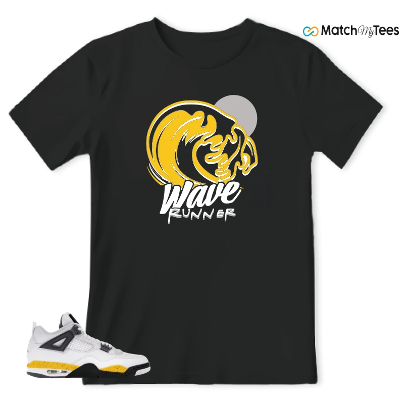 NIKE AIR JORDAN 4 RARE AIR TOUR YELLOW SNEAKER Matching Tees t-shirt