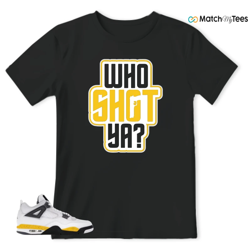 NIKE AIR JORDAN 4 RARE AIR TOUR YELLOW SNEAKER Matching Tees t-shirt