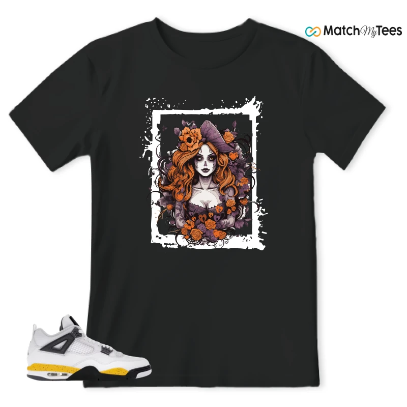 NIKE AIR JORDAN 4 RARE AIR TOUR YELLOW SNEAKER Matching Tees t-shirt