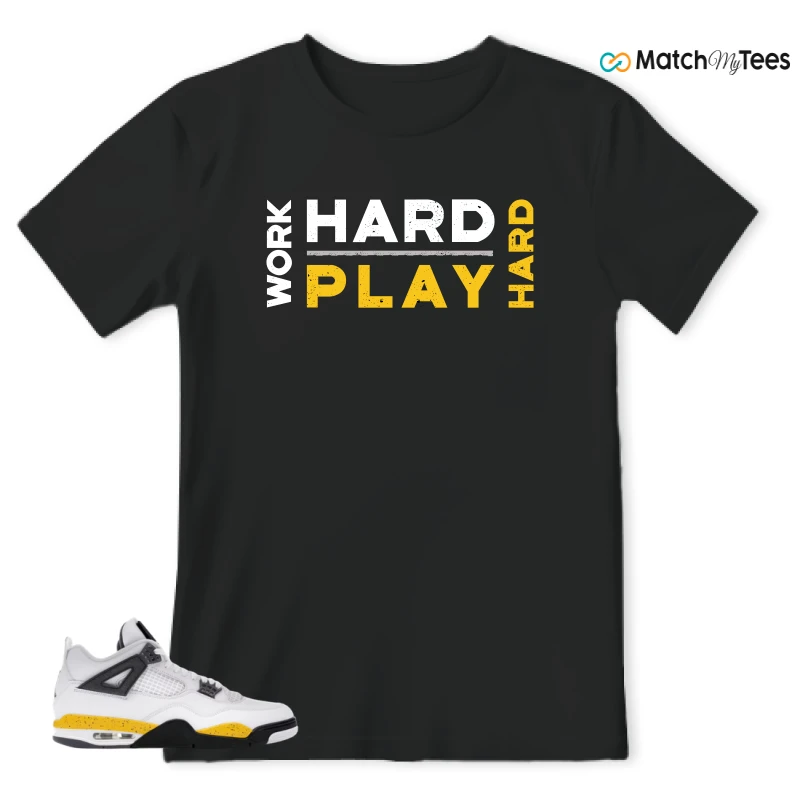 NIKE AIR JORDAN 4 RARE AIR TOUR YELLOW SNEAKER Matching Tees t-shirt