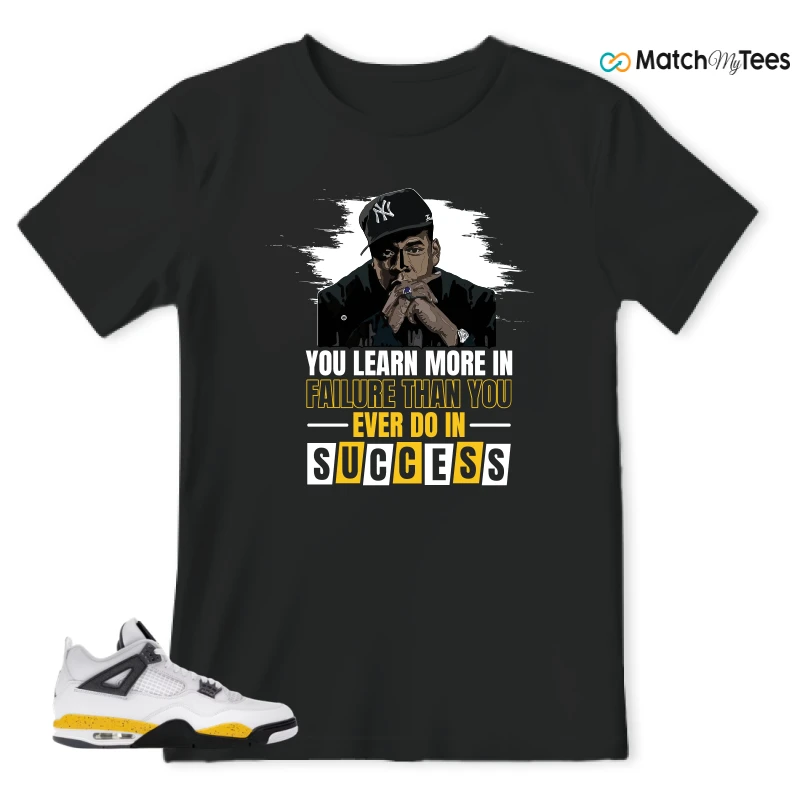 NIKE AIR JORDAN 4 RARE AIR TOUR YELLOW SNEAKER Matching Tees t-shirt