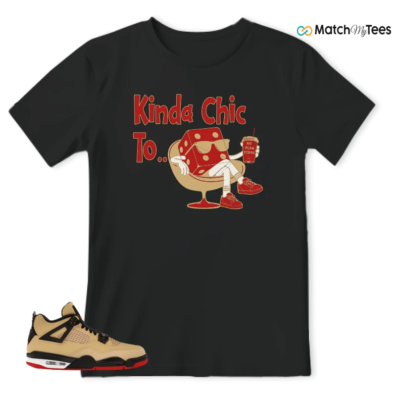 NIKE AIR JORDAN 4 RETRO GS PIZZA SNEAKER Matching Tees t-shirt