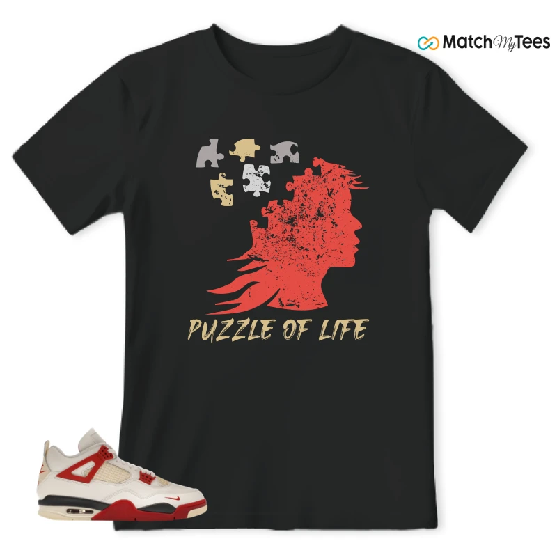 NIKE AIR JORDAN 4 RETRO OG NIGEL SYLVESTER X SP BRICK AFTER BRICK SNEAKER Matching Tees t-shirt