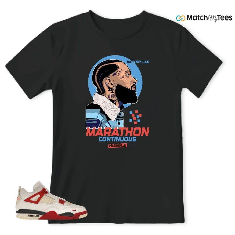 NIKE AIR JORDAN 4 RETRO OG NIGEL SYLVESTER X SP BRICK AFTER BRICK SNEAKER Matching Tees t-shirt