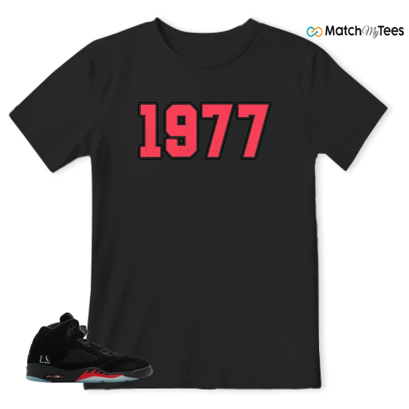 NIKE AIR JORDAN 5 RETRO HALLOWEEN SNEAKER Matching Tees t-shirt