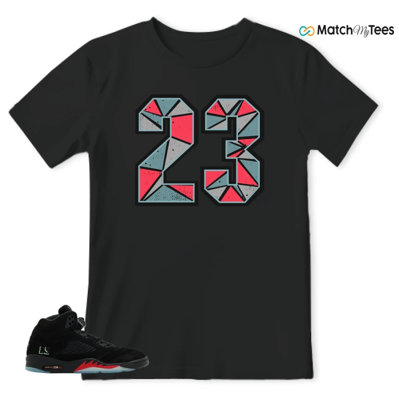 NIKE AIR JORDAN 5 RETRO HALLOWEEN SNEAKER Matching Tees t-shirt